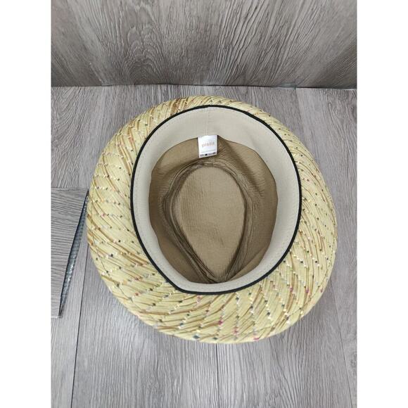 Pistil Women's Hat FEDORA Paper Straw Woven Cap Band Boho Casual Summer Vacation - Picture 6 of 10